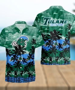 Tulane Green Wave Palms Tree Hawaiian Shirt