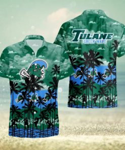 Tulane Green Wave Palms Tree Hawaiian Shirt