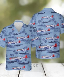 Tuskegee Airman Benjamin O. Davis Jr. P 51 Mustang Hawaiian Shirt