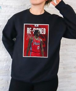 Tyrese Maxey Re Signed Philadelphia 76ers Shirt