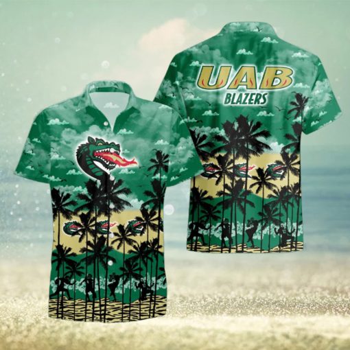 UAB Blazers Palms Tree Hawaiian Shirt