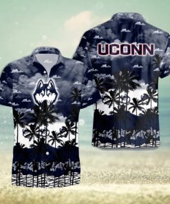 UConn Huskies Palms Tree Hawaiian Shirt