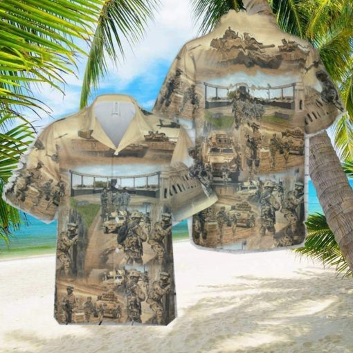 US Army 3rd Armored Cavalry Regiment Brave Rifles Hawaiian Shirt