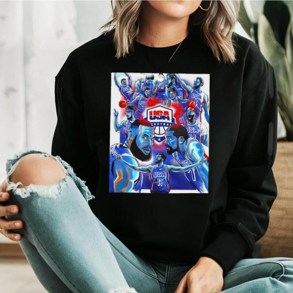 USA Team Basketball Olympic Games in two Weeks poster shirt USA Team Basketball Olympic Games in two Weeks poster shirt