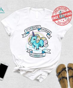 Unicorn Stiff person Syndrome awareness art shirt