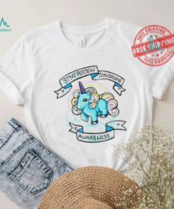 Unicorn Stiff person Syndrome awareness art shirt