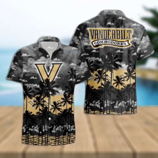 Vanderbilt Commodores Palms Tree Hawaiian Shirt