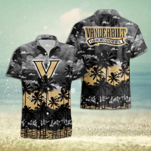 Vanderbilt Commodores Palms Tree Hawaiian Shirt