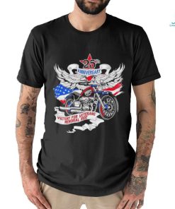 Victory for veteransmemorial ride 25th anniversary motorcycle shirt