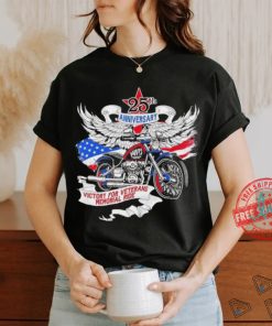 Victory for veteransmemorial ride 25th anniversary motorcycle shirt