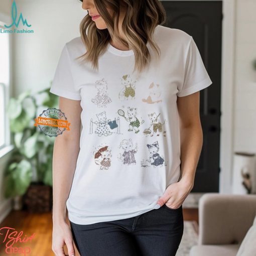 Vintage 90s Tattoo Cat Tshirt, Retro Kitten Cute Shirt, Cat Lovers Gift, Cats Playing Unisex Relaxed Adult Graphic Tee, Funny Weird Gifts