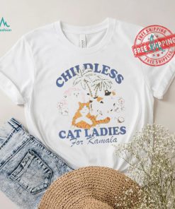 Vintage Childless Cat Lady Shirt Coconut Tree Harris 47 Shirt