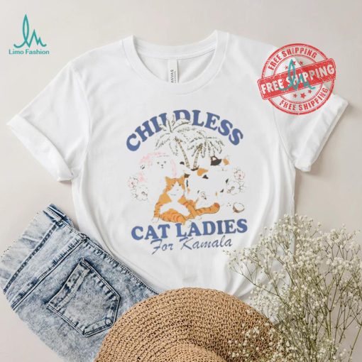 Vintage Childless Cat Lady Shirt Coconut Tree Harris 47 Shirt