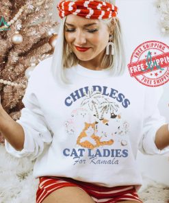 Vintage Childless Cat Lady Shirt Coconut Tree Harris 47 Shirt