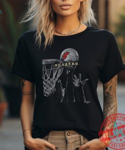 Vintage Portland Trail Blazers Csa T Shirt Size Xl Black 90S Nba