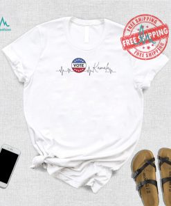 Vote Kamala Harris 2024 election heartbeat EKG signature shirt