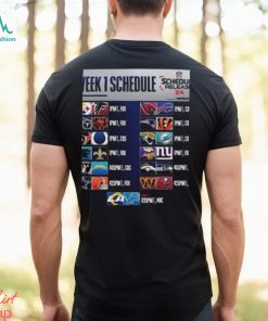 Week 1 Schedule List NFL 2024 T Shirt