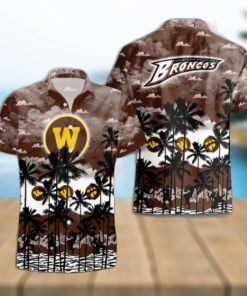 Western Michigan Broncos Palms Tree Hawaiian Shirt