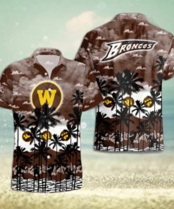 Western Michigan Broncos Palms Tree Hawaiian Shirt