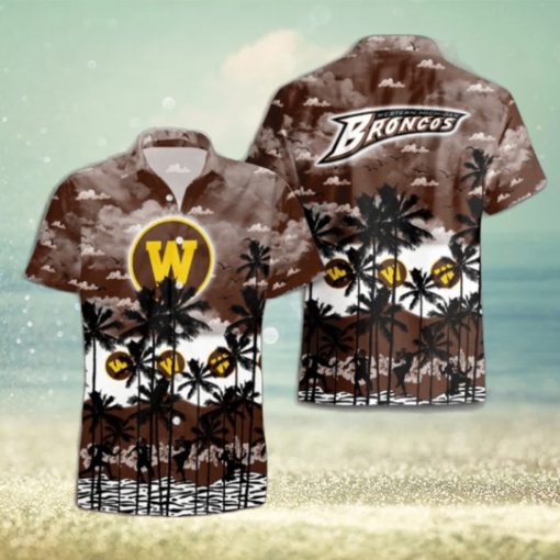 Western Michigan Broncos Palms Tree Hawaiian Shirt