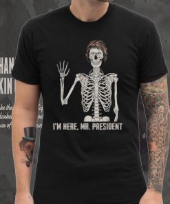 Where’s jackie I’m here skeleton halloween shirt