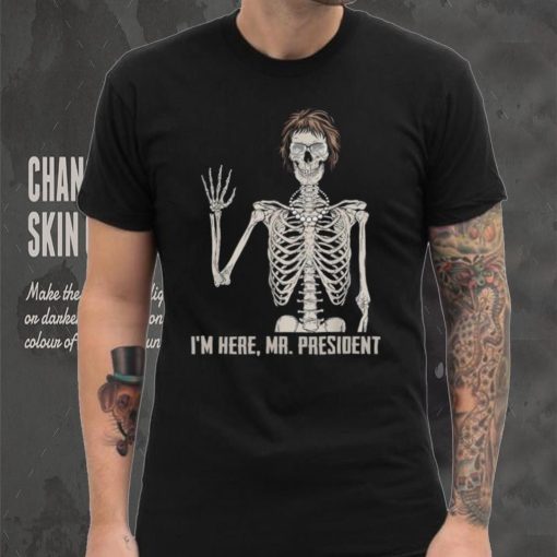 Where’s jackie I’m here skeleton halloween shirt