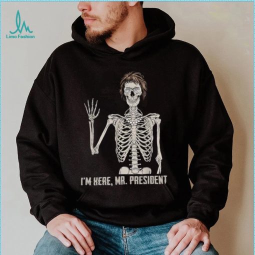 Where’s jackie I’m here skeleton halloween shirt