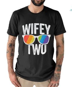 Wifey Two Lesbian Pride Lgbt Bride Couple Gift Tall T Shirt