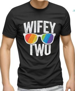 Wifey Two Lesbian Pride Lgbt Bride Couple Gift Tall T Shirt