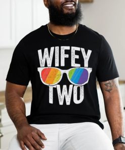 Wifey Two Lesbian Pride Lgbt Bride Couple Gift Tall T Shirt