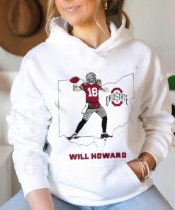 Will Howard Caricature Ohio State State star shirt