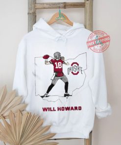 Will Howard Caricature Ohio State State star shirt