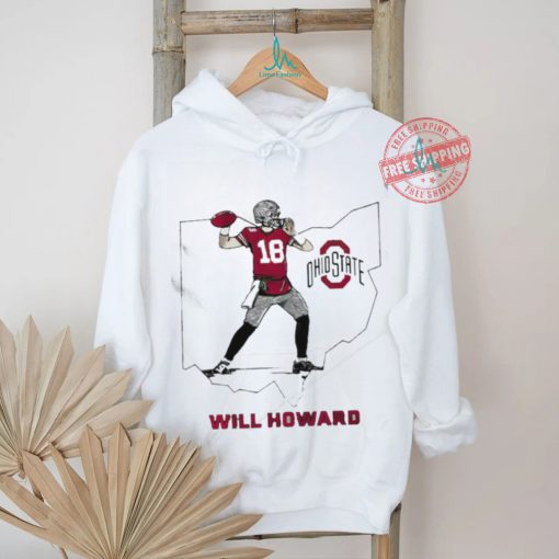 Will Howard Caricature Ohio State State star shirt