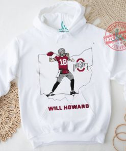 Will Howard Caricature Ohio State State star shirt