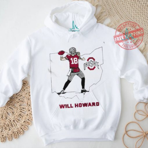 Will Howard Caricature Ohio State State star shirt