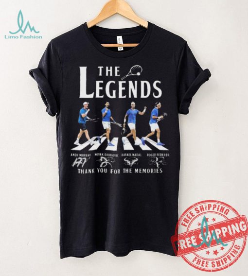 Wimbledon The Legends Andy Murray Djokovic Nadal Federer Signatures shirt