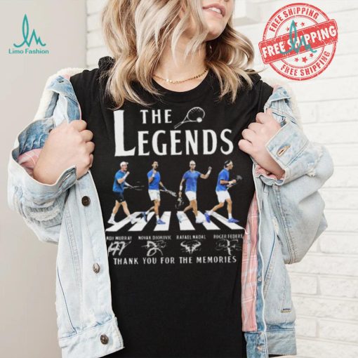 Wimbledon The Legends Andy Murray Djokovic Nadal Federer Signatures shirt