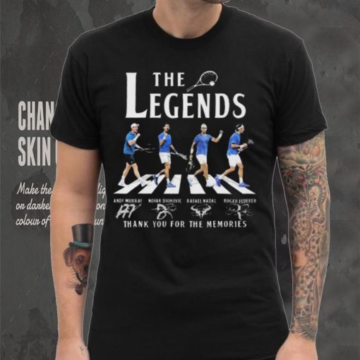 Wimbledon The Legends Andy Murray Djokovic Nadal Federer Signatures shirt
