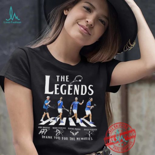 Wimbledon The Legends Andy Murray Djokovic Nadal Federer Signatures shirt