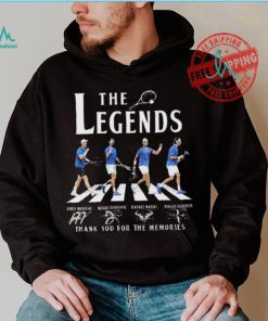 Wimbledon The Legends Andy Murray Djokovic Nadal Federer Signatures shirt