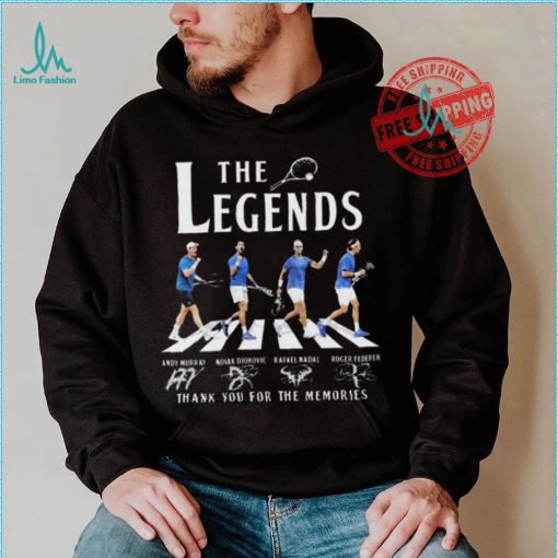 Wimbledon The Legends Andy Murray Djokovic Nadal Federer Signatures shirt