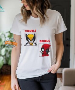 Wolverine and Deadpool chibi double trouble cartoon shirt