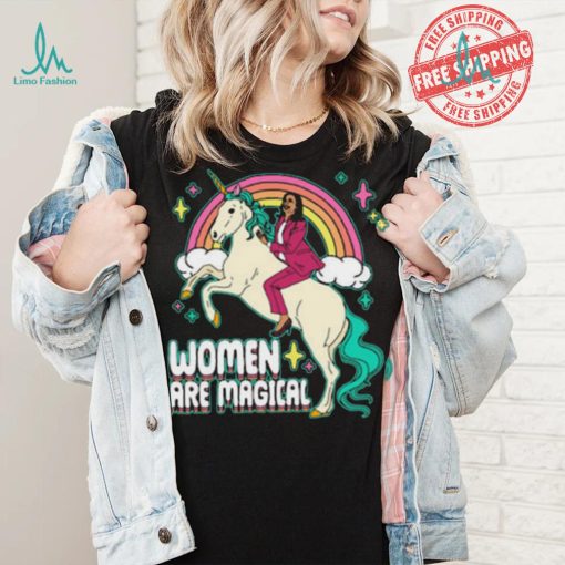 Women Are Magical Kamala Harris Unicorn Racerback Shirt