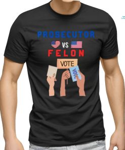 Womens Prosecutor Vs Felon Vote V Neck T shirt
