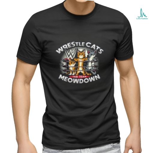 Wrestle Cats   Meow Down T Shirt