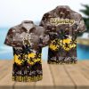 Wisconsin Badgers Palms Tree Hawaiian Shirt