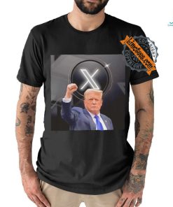 X Twitter and Donald Trump shirt