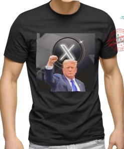 X Twitter and Donald Trump shirt