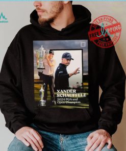 Xander Schauffele 2024 PGA and Open Champion T Shirt