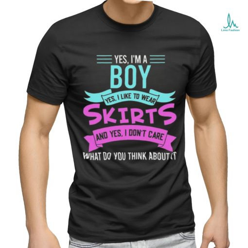 Yes, I’m A Boy Yes, I Like Wear Skirts Femboy Anime Japanese T shirt